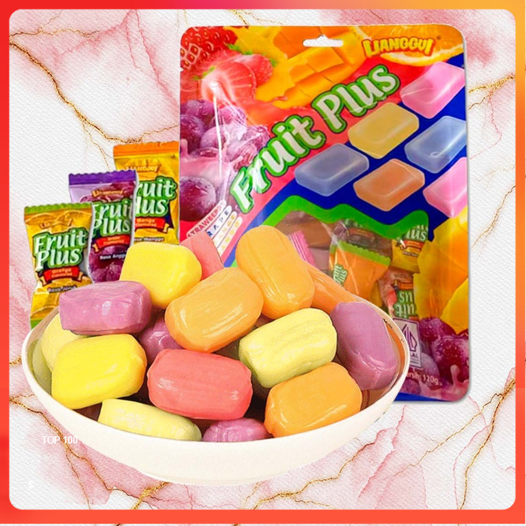 

[Menjual harga rendah] LIANGGUI Buah Anggur Mangga Jeruk Strawberry Apel 108gPermen Lunak Rasa Mangga/Mango Fruit Candy Mango Flavoured Candy Orange and Strawberry Fudge Candy Carno Fudge Jelly Aneka Rasa