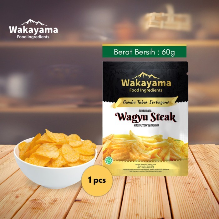 

Bumbu Tabur Kentang Goreng Wakayama Rasa Wagyu Steak 60gr