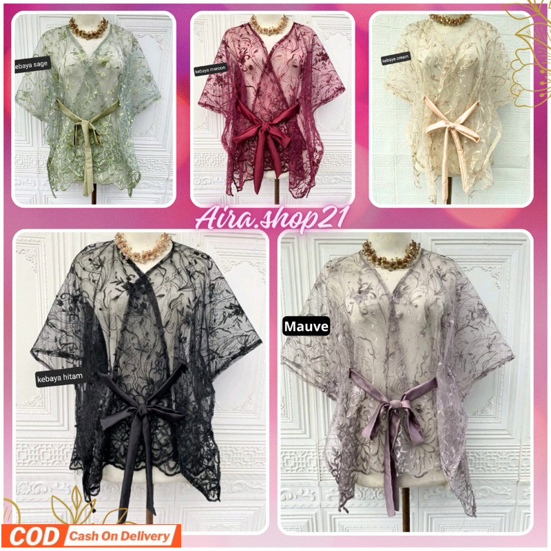 KEBAYA OUTER TILE TALI MEWAH PREMIUM-OUTER BRUKAT