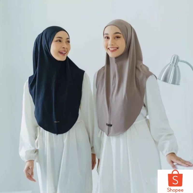 HIJAB BERGO INSTAN PINGUIN/ KERUDUNG BERGO PINGUIN NON PET JERSEY PREMIUM