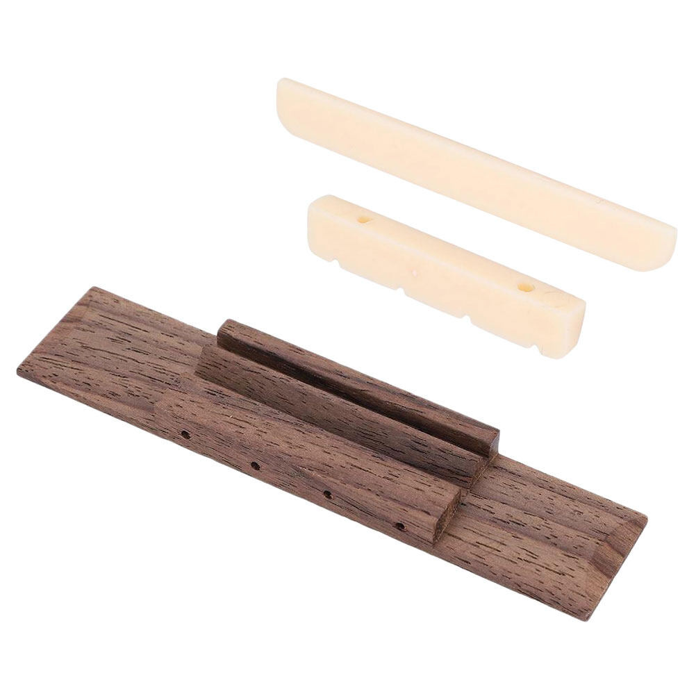 Premium Ukulele Bridge and Nut Set for Enhanced Sound Quality and Stability Complete Ukulele Accesso