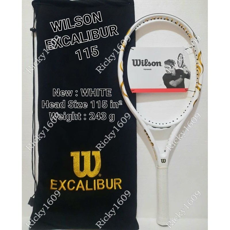 RAKET TENIS WILSON EXCALIBUR WHITE 115 LIMITED EDITION - WILSON EXCALIBUR 115  (LIMITED EDITION) WHI