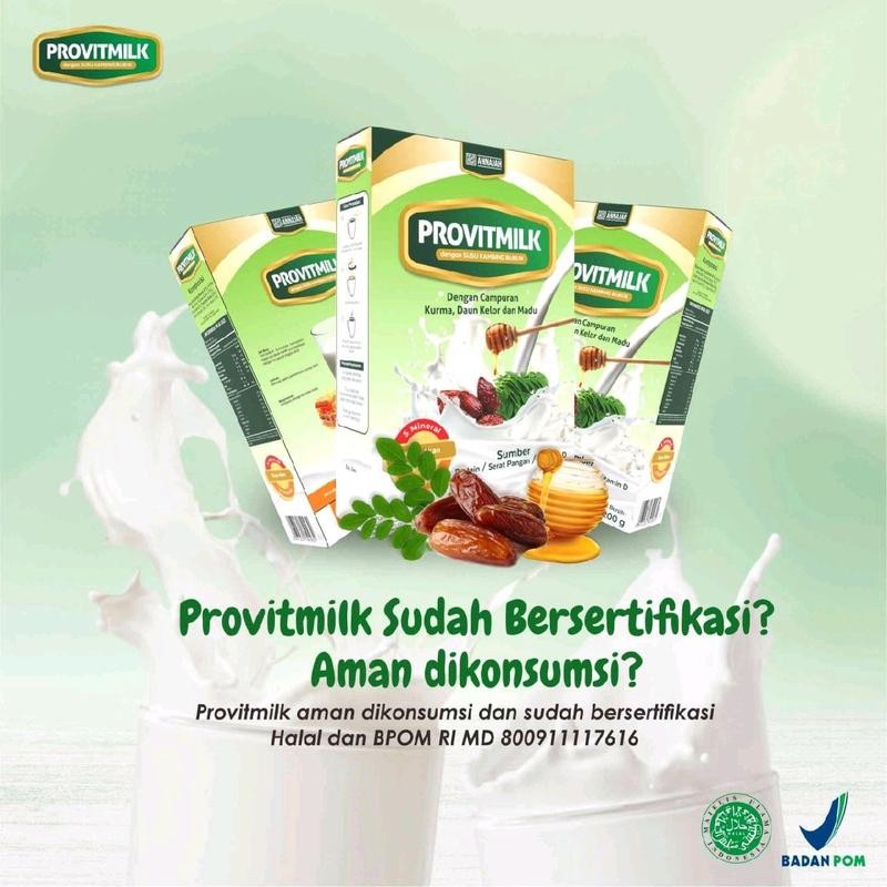 

PROVITMILK susu kambing etawa plus herbal kemasan 200gram
