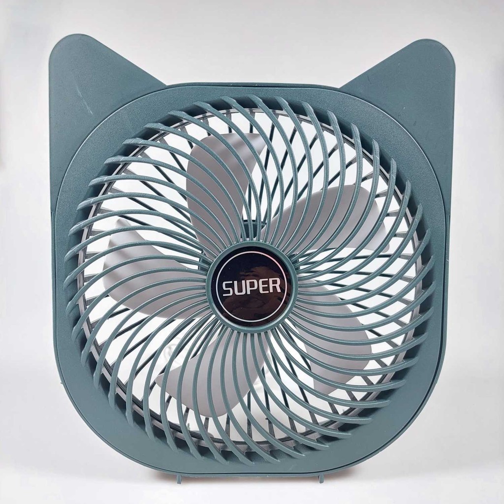 SUPER Kipas Angin Meja Mini Desk Fan Adjustable Speed USB 3W - M9 [ I K F Store ]