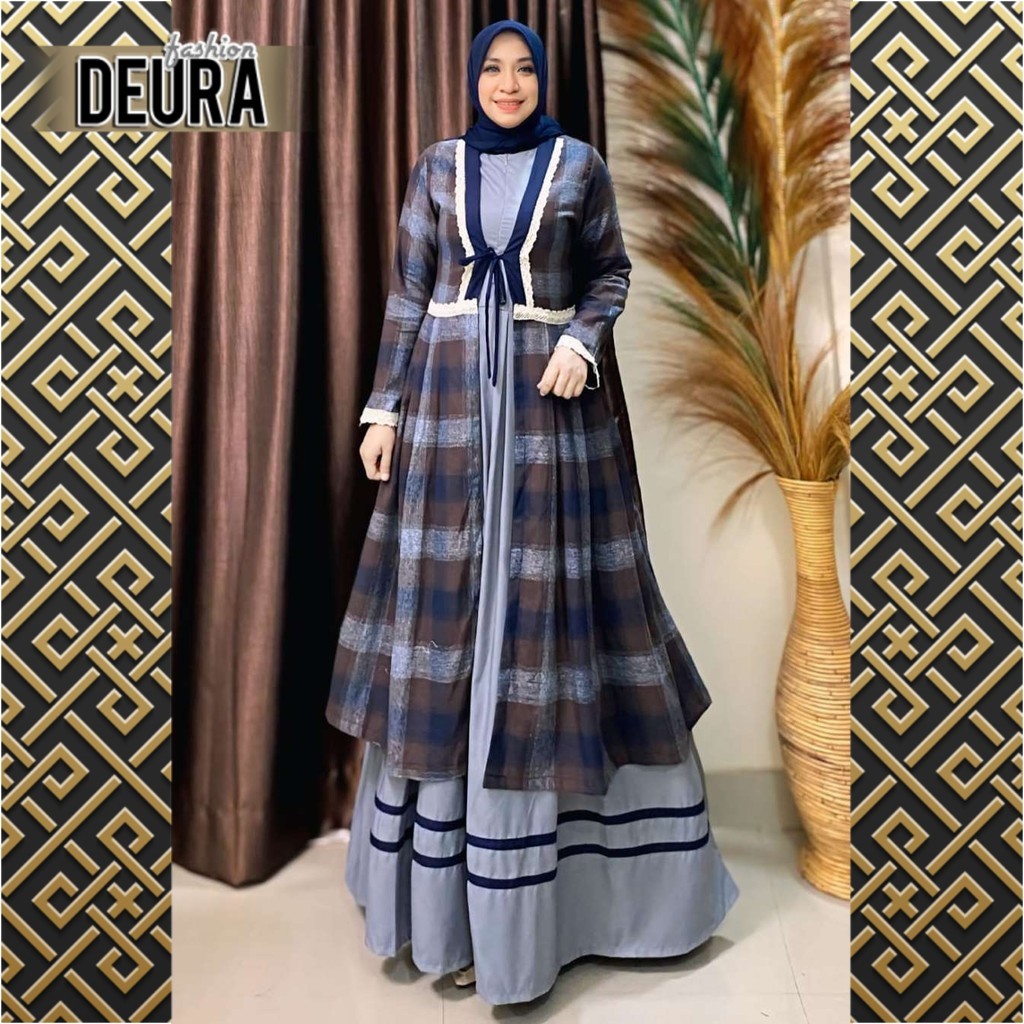 DEURA FASHION - Set Gamis Wanita Deura SD-440 / Gamis Deura Terbaru / Gamis Deura Original