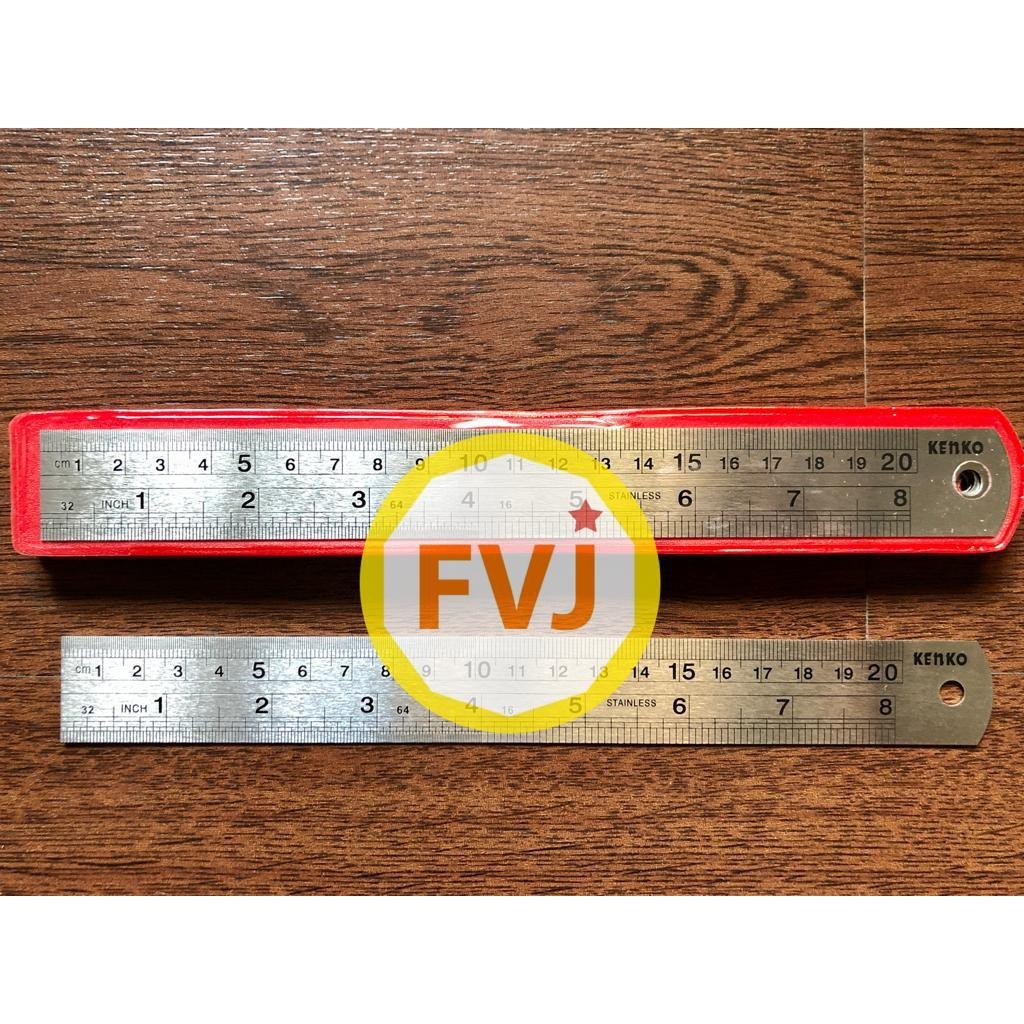

Stainless Steel Ruler Penggaris Besi Kenko 20 cm - Satuan