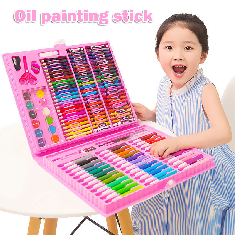 

42/86pcs Drawing Set Non Toxics Crayon Arte Easy Hold Color Pen Safe for Children Kids Painting Tools Drawing Kit Stationery