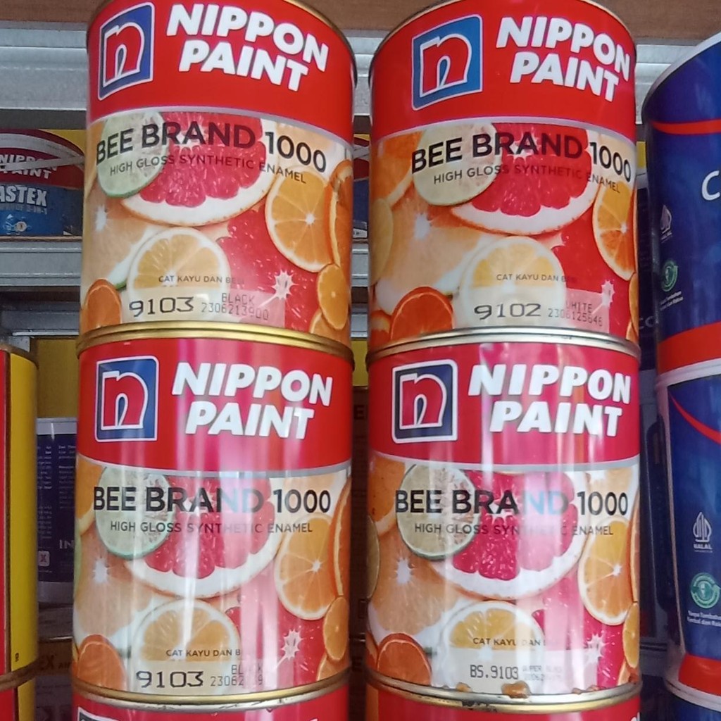 Cat Beebrand 1000 / CAT MINYAK NIPPON PAINT/ CAT KAYU BESI NIPPON PAINT 0.9ltr