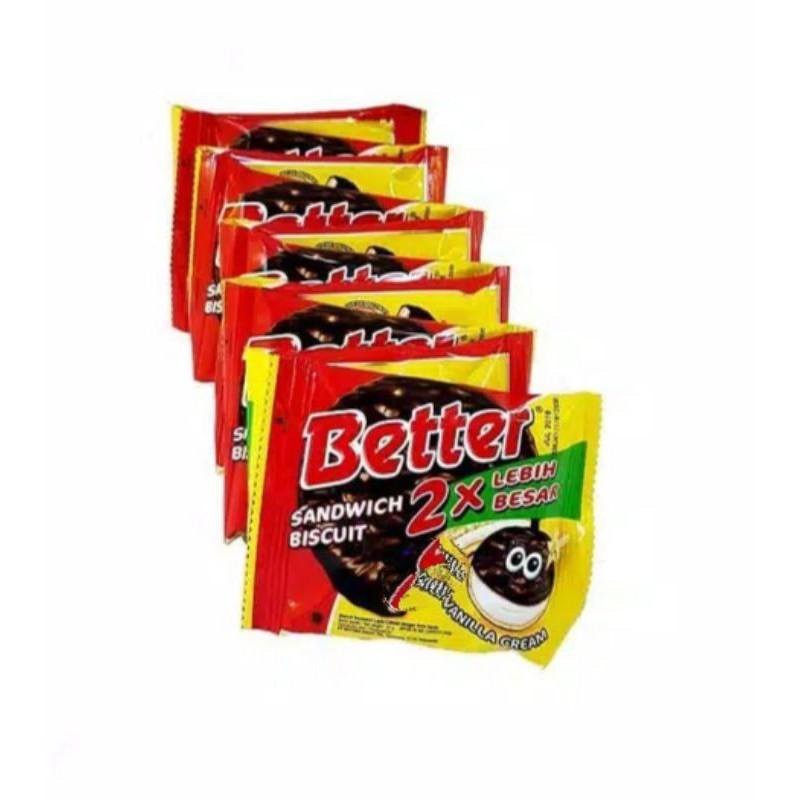 

10pcs Better Sandwich Biskuit Roma kemasan renceng 22gr x 10sachet