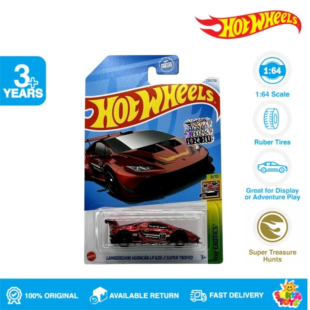 Hot Wheels Super Treasure Hunt Lamborghini Huracan LP 620-2 Super Trofeo THS - Factory Sealed 2024