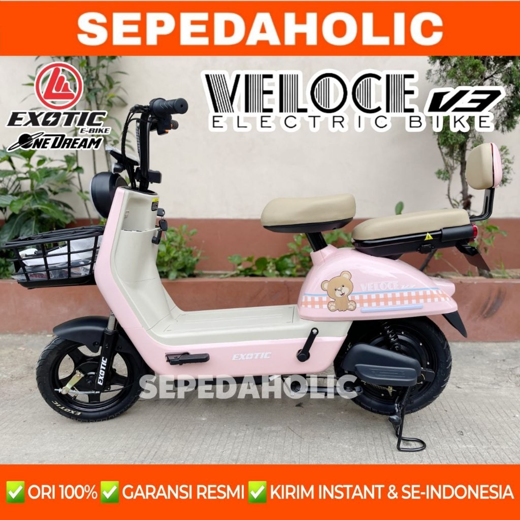 Sepeda Listrik EXOTIC VELOCE V3 / VELOCE V2 / VELOCE V4 / FASTRON SLX 6.0 / VALERO RX 5.0 RX 6.0 500