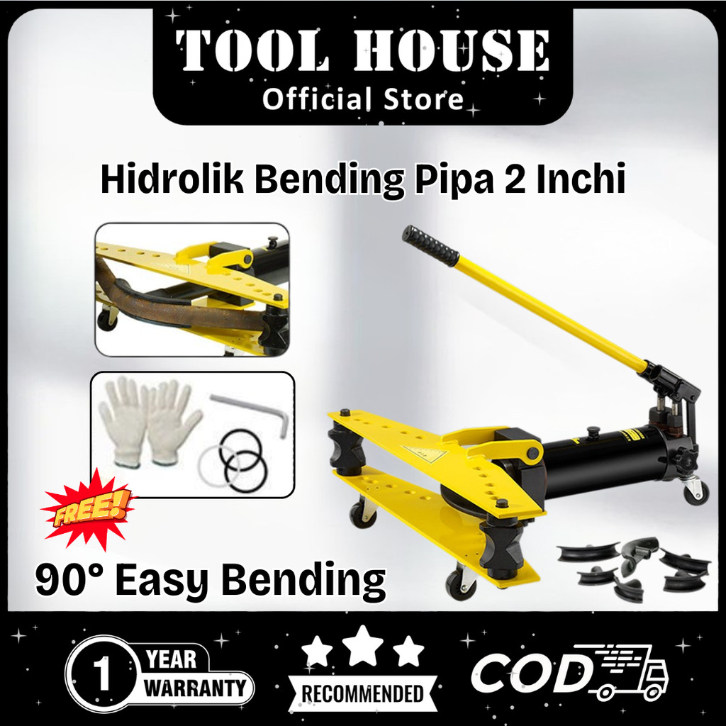 Tool House [Garansi Toko 1 Tahun] Alat Bending Pipa Hidrolik Manual 22-60mm Steel/Tembaga/Aluminum/B