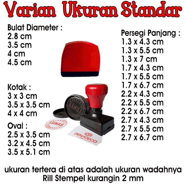 

LARIS -STEMPEL PLASTIK / STEMPEL STEROFOM / STEMPEL OTOMATIS - 6 x 6.6 cm