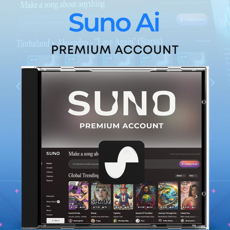 [Private12Bulan] Suno AI Pro | Suno AI Premium | Suno AI V4 | Suno V4 | Suno pro | 2500 Kredit