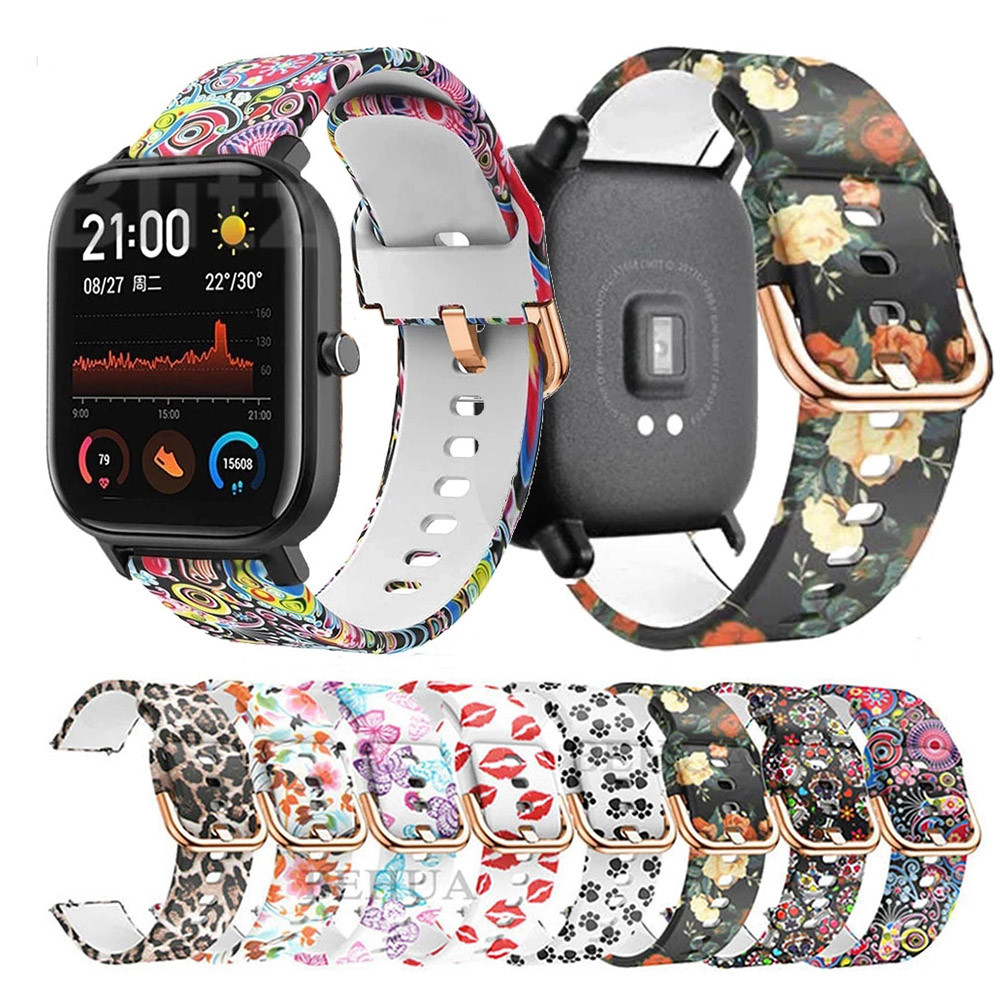 20mm Silicone Strap For Huami Amazfit GTS 4/2 Mini GTS 3 Bip Smart Watch Band For Amazfit GTR MIni G