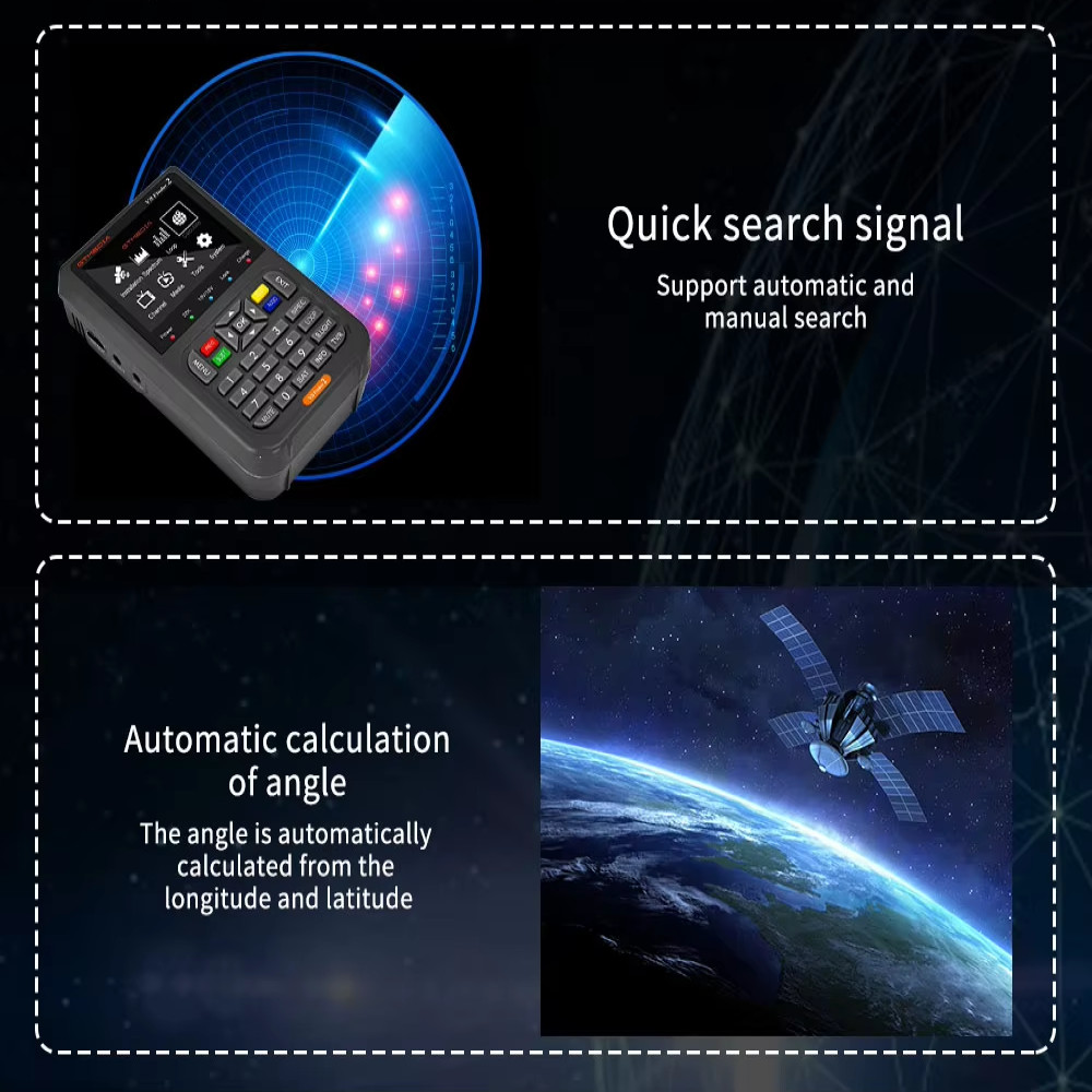 GTmedia Pencari Sinyal Satelit Parabola Digital Satellite Finder - V8 Finder2