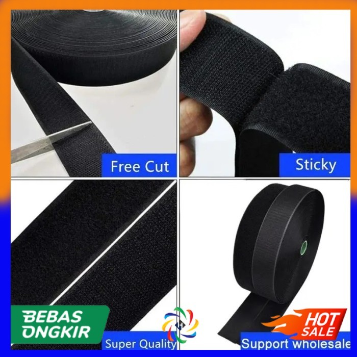 

Nilon dan Velcro Hook and Loop Magic Nylon Sewing Tape 20mm / 6 M