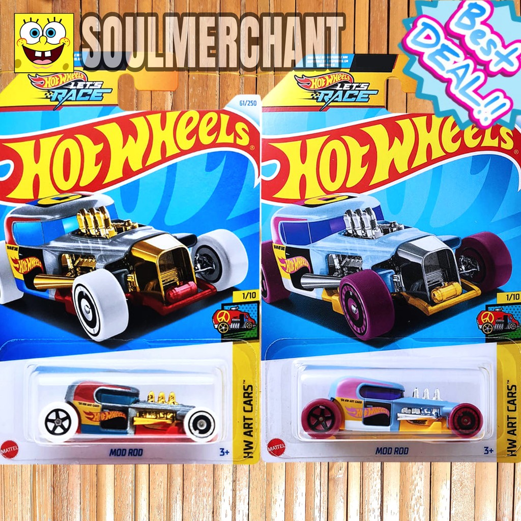 Hot Wheels Mod Rod Biru Silver Hotrod
