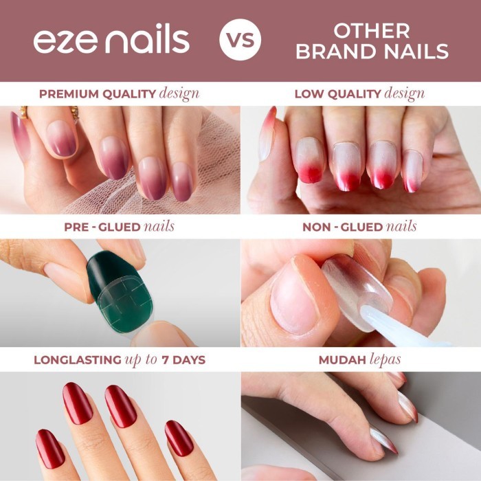 Eze Nails - Uncontrollably Curious Spot On Manicure (Kuku Palsu Tempel) - Uncontrollably