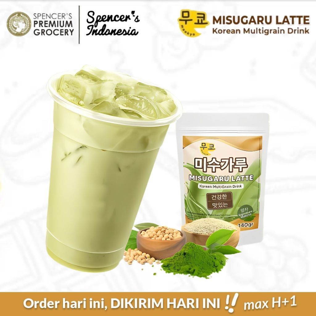 

Spencer's Misugaru Latte Korean Multigrain Drink Signature Matcha - Minuman Sehat Multigrain