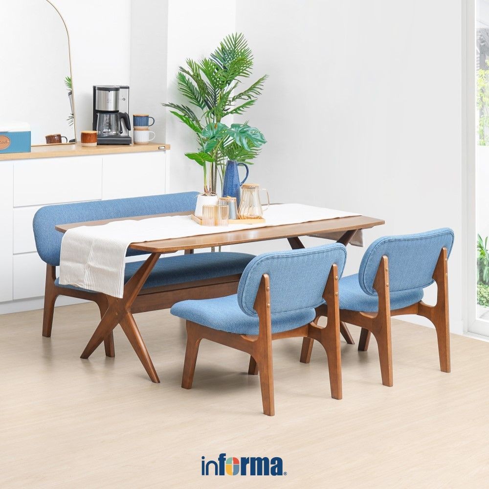 Informa Yiruma Set Meja Makan Dining Table Set Meja Kursi Ruang Makan Aesthetic Furniture Dining Roo