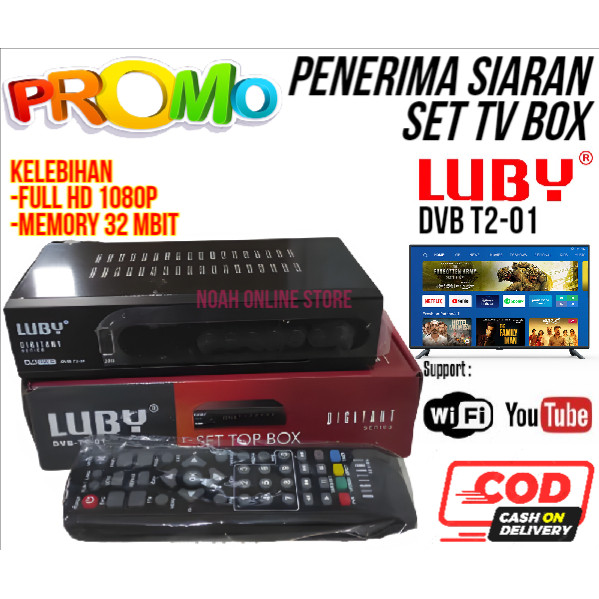 SERBA COD Set Topbox Tv Digital Luby DVB -T2-01 set topbox tv analog ke digital / set topbox tv digi