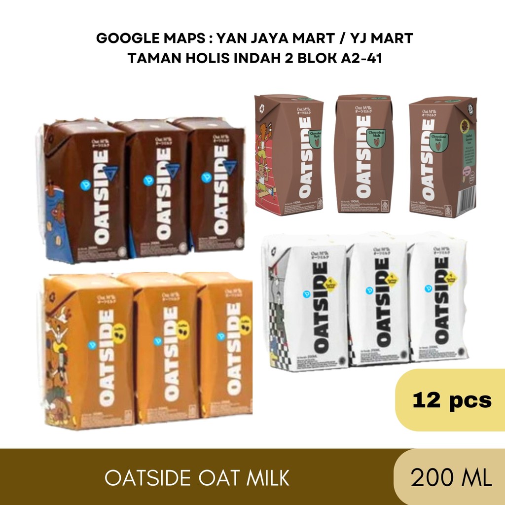 

Oatside / Oat Milk / Milk Chocolate / Coklat / Milk Coffee / Milk Barista Blend 200 ml 12 PCS