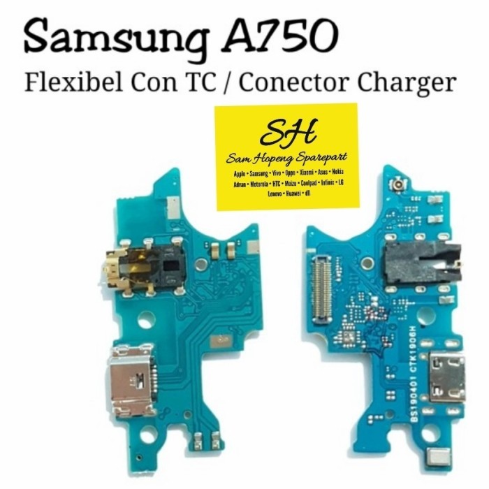 Sparepart And Tool Samsung A750 A7 2018 Flexible Fleksibel Connector Charger Cas PCB