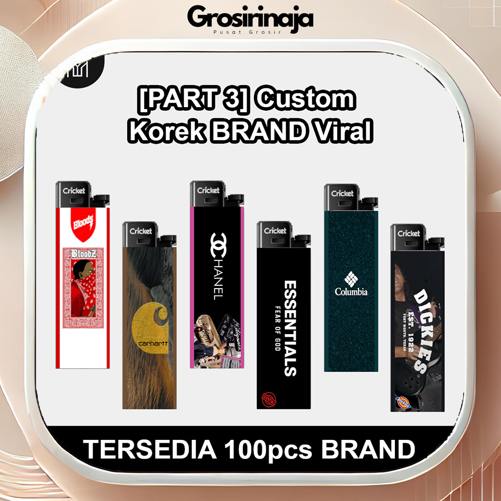 [PART 3] BISA ORDER 1 AJA KOREK CUSTOM TEMA BRAND, [BISA COD]