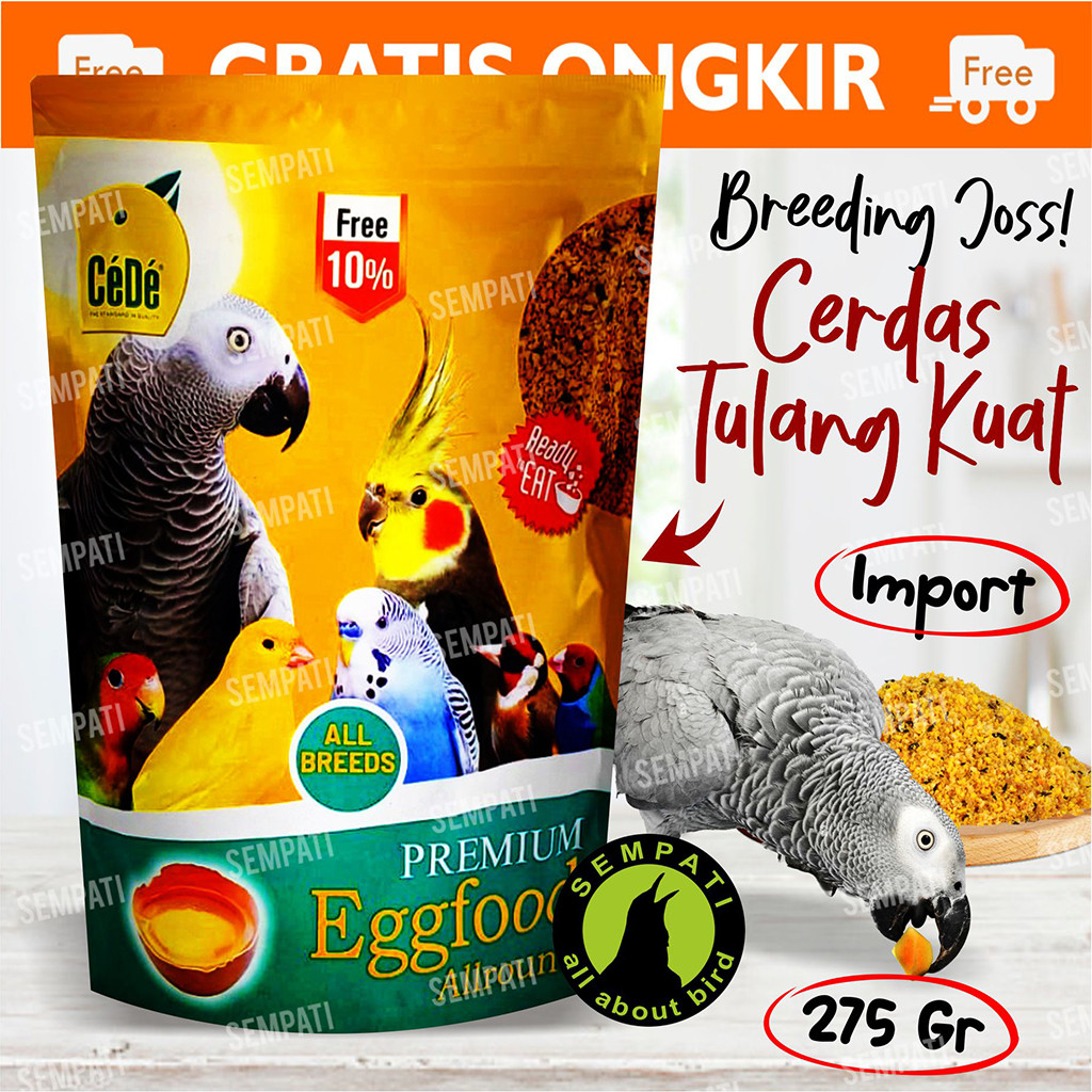 Sco SEMPATI CEDE PREMIUM EGG FOOD ALLROUND PAKAN BURUNG LOVEBIRD KENARI PARKIT FINCH KAKATUA JAMBUL