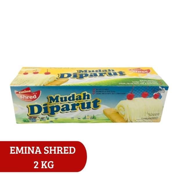 

KEJU EMINA SHRED/MUDAH DIPARUT/BLOCK CHEESE CHEDDAR 2KG