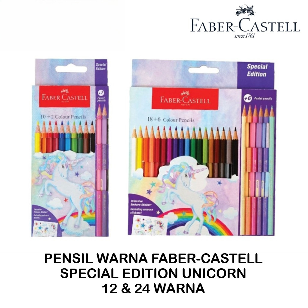 

Pensil Warna Faber-Castell Colour Pencil Special Edition Unicorn 12 24 Warna