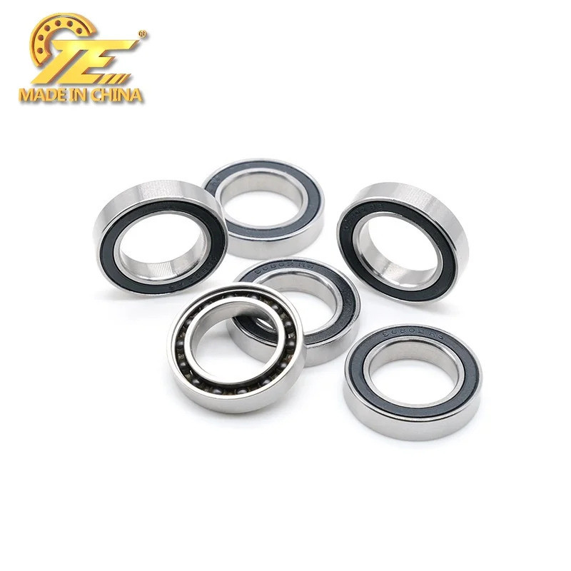 

China TE Bearings 6001-2RS bantalan keramik hybrid 12*28*8mm 1PCS ABEC-7 6001 RS bantalan sepeda bantuan sepeda gunung