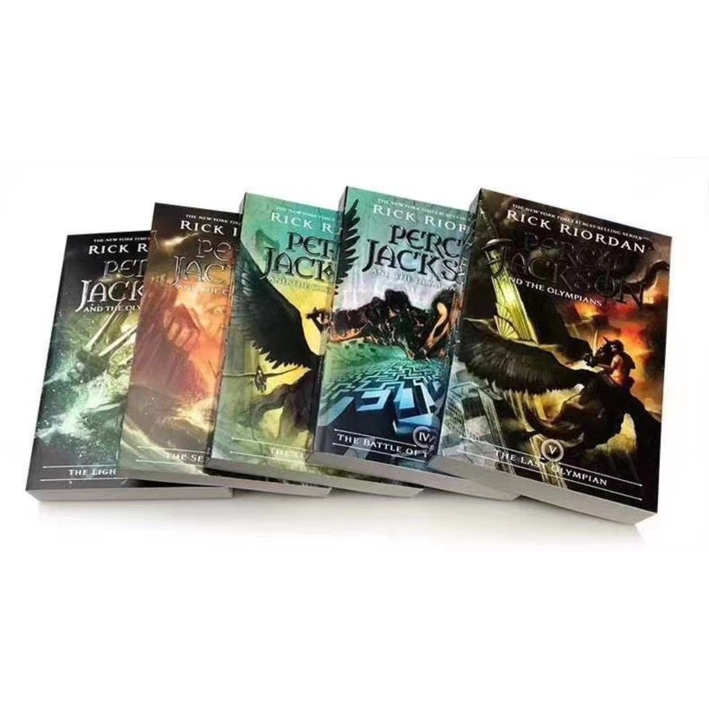 5 Books/Set Percy Jackson & The Olympians English Original Novel Books Children's English Picture Bo