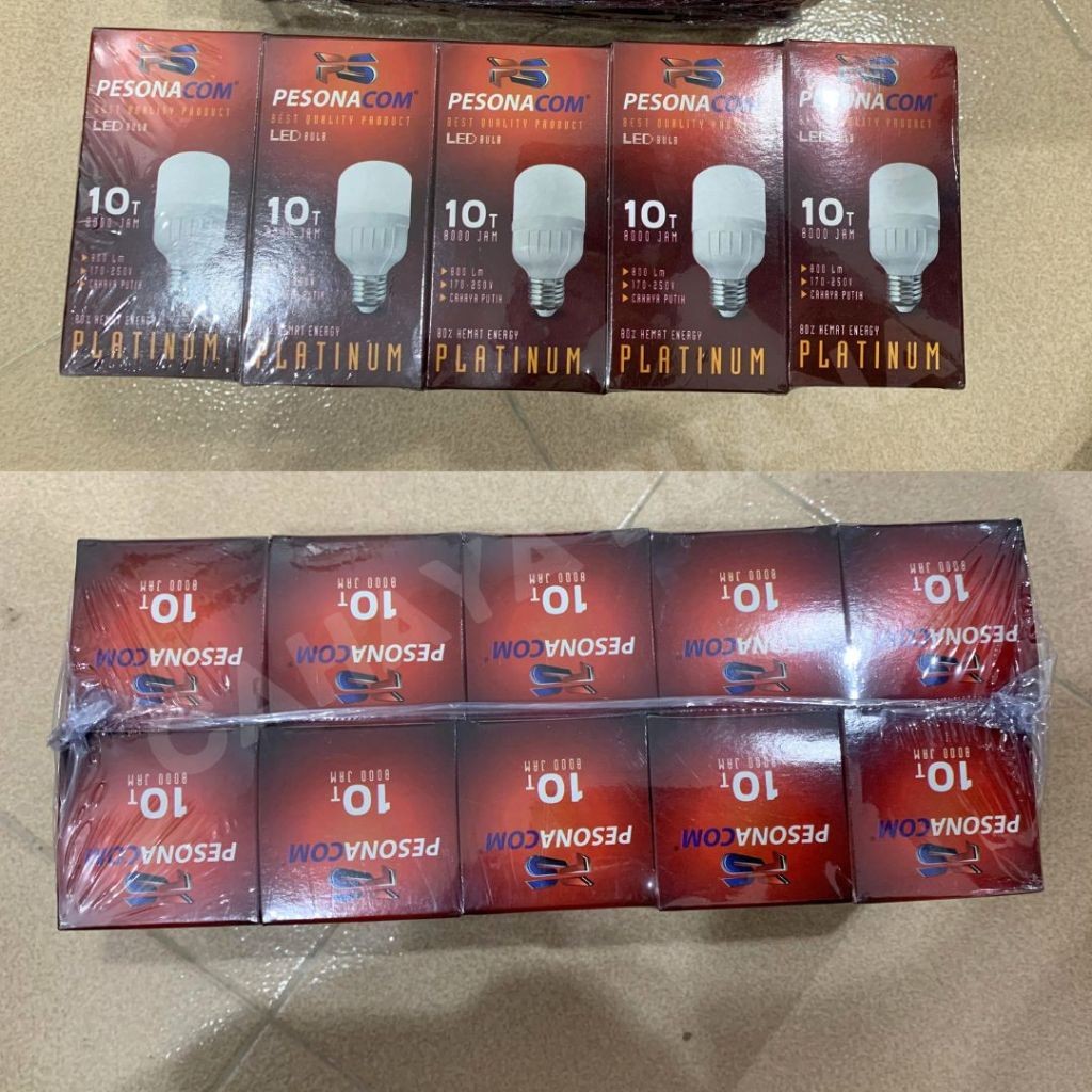 [ 10 pcs ] Lampu LED Starlux 10 WATT / Omi / Pesona Platinum / lampu bohlam capsule Starlux / Omi / 