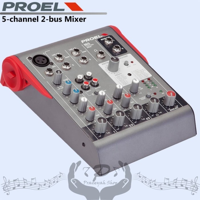 SGA3 Proel Mixer 5 Channel MI5 Ultra - Compact 5Channel 2 Bus