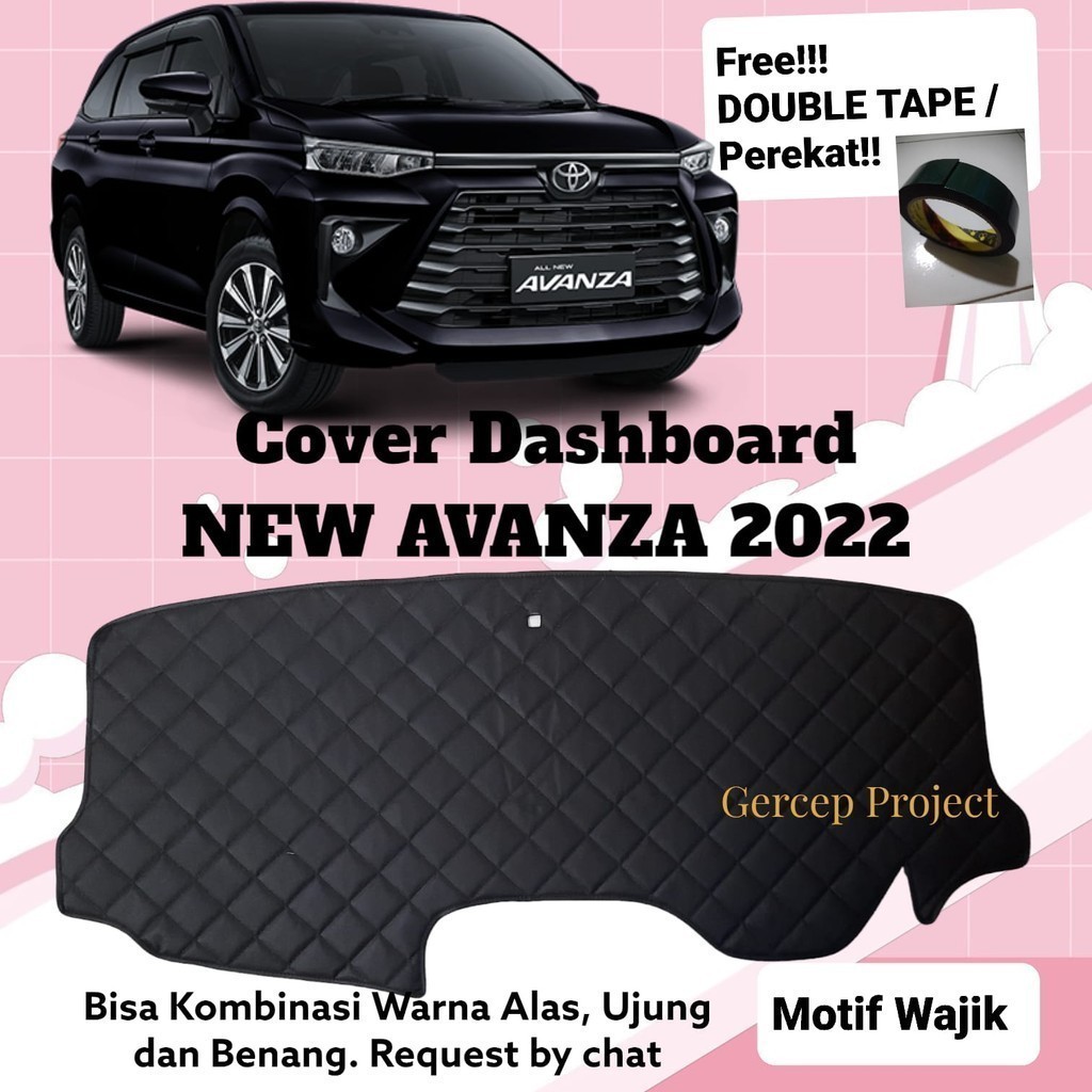 Cover Alas Dashboard New AVANZA VELOZ XENIA Mobil Pelindung Dasbor Kulit Premium Variasi Aksesoris