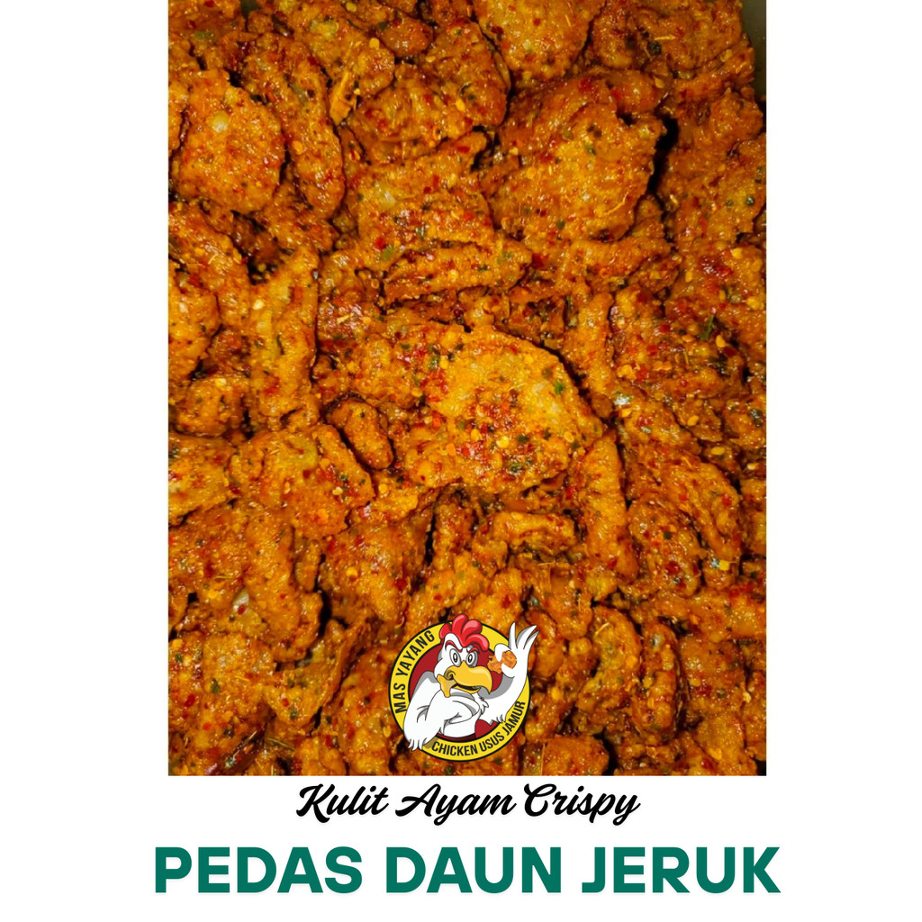 

Kripik Kulit ayam Crispy 500 Gram Original dan Aroma Pedas Daun Jeruk. Mas Yayang Snack
