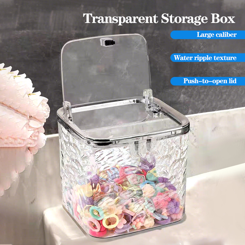 

Hair Accessories Organizer Acrylic Storage Box with Lids Waterproof Durable Desktop Organizer Used for Organizing Storage