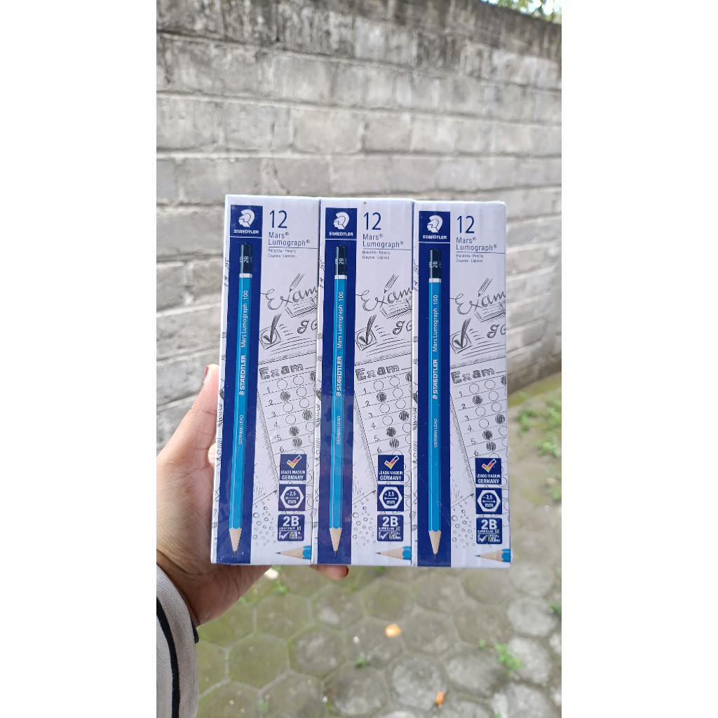 

(PAKET MURAH) Pensil Staedtler 2B / pensil 2B staedtler mars lumograph PER 6 PACK / 72 Pensil