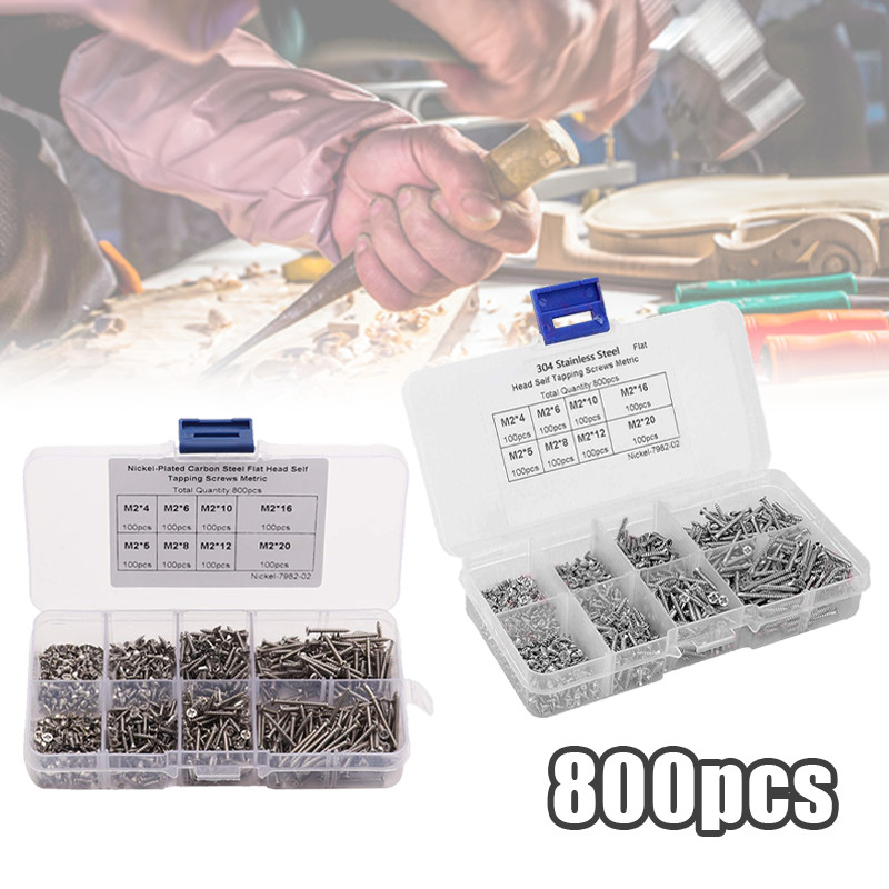 800Pcs Sekrup Transistor Final Panjang FAB Sekrup Tapping Baut Mur Screw JF Kayu