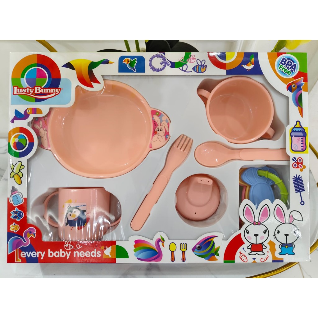 LUSTY BUNNY BABY GIFT SET/SET MAKAN ANAK LUSTY BUNNY