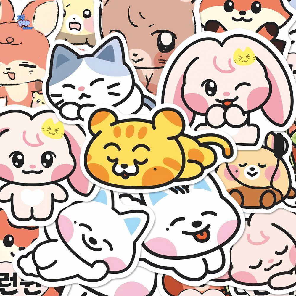 Stiker kartun NCT dream karakter hewan Stiker Vinyl matte dekorasi lucu Nct Dream mark jaemin