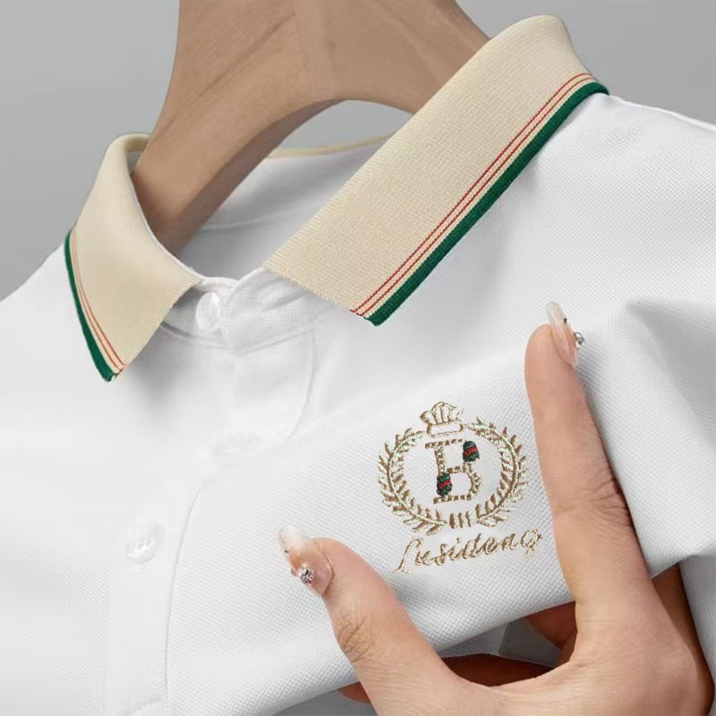 Polo shirt polos terkeren T-shirt santai kerja baju kerah brand quality putih motif premium korean s