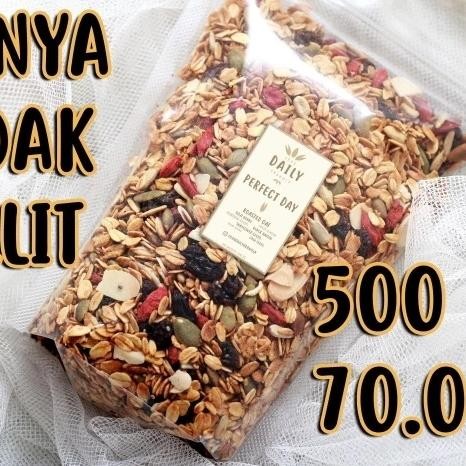 

Sale Granola Roasted 500 gr (Mix Seed & Goji Berry & Raisins) by YDG - Oat - No Sugar, Pouch Terlaris