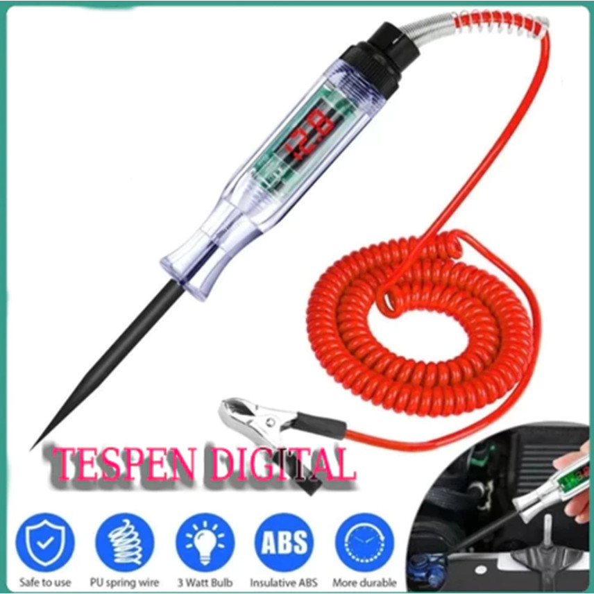 Tespen Digital 6-24V, Tespen Digital DC Multifungsi Tespen Listrik Mobil Motor/tespen Digital/test P