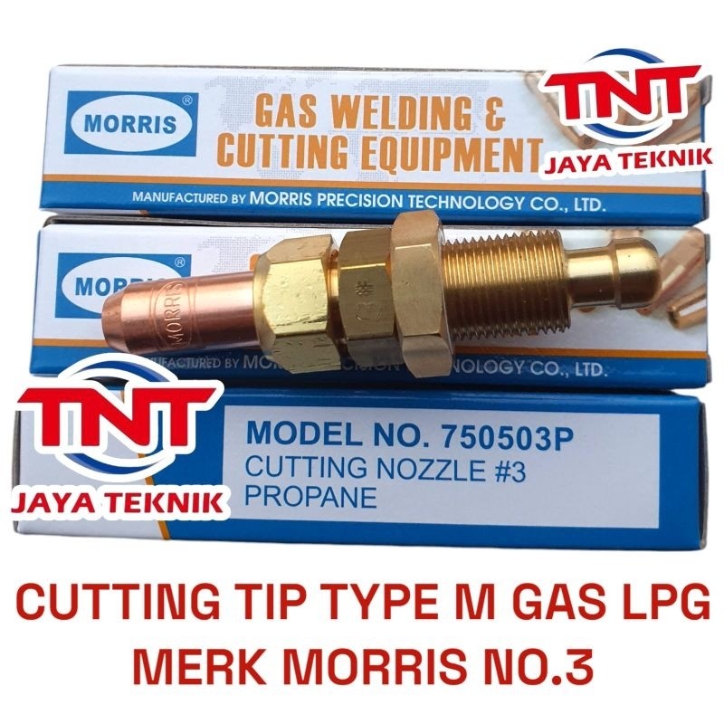 CUTTING TIP TYPE M LPG MORRIS NO 3 / NOZZLE BLENDER POTONG TYPE M NO 3 MORRIS GAS LPG