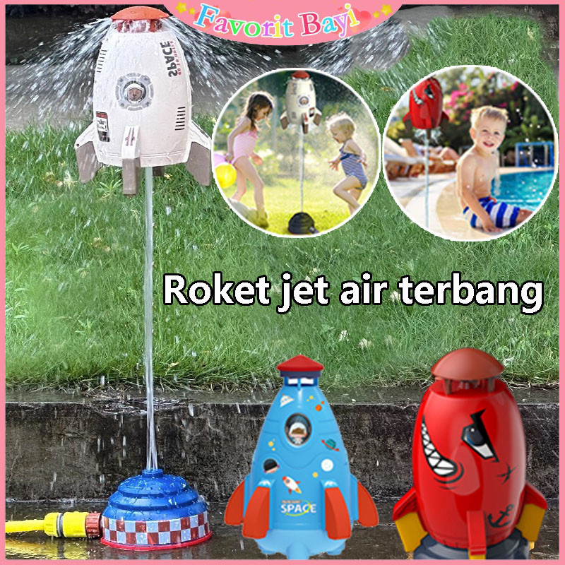 Mainan Anak Roket Air / Mancur Peluncur Roket Terbang /Outdoor Peluncur Bertenaga Air/Mainan Jet Spr