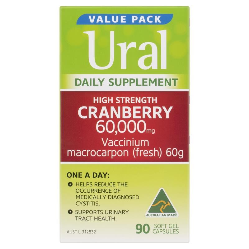 Ural Cranberry 90 tabs | Suplemen Kesehatan Saluran Kemih&Ginjal