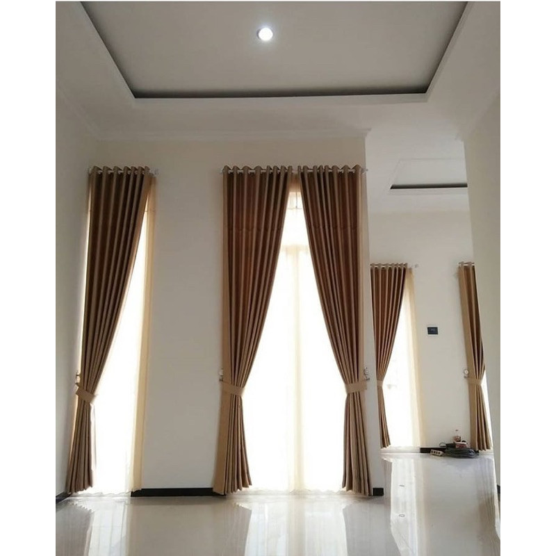 Gorden Blackout Polos TINGGI 3 METER GORDEN BLACKOUT POLOS SERAT ORIGINAL
